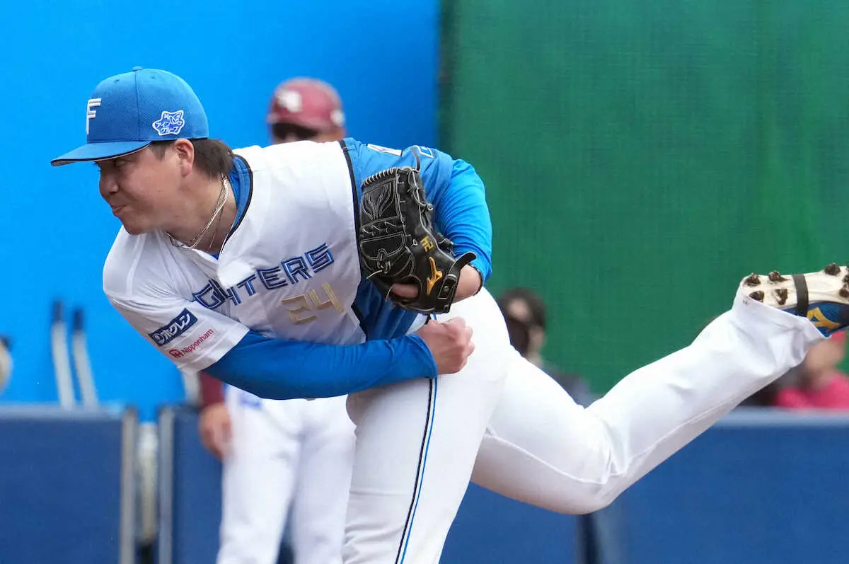 【画像・写真】昨年は開幕投手も配置転換…日本ハム・金村、今季実戦初登板で2回無失点　今季は「一年間、先発で」