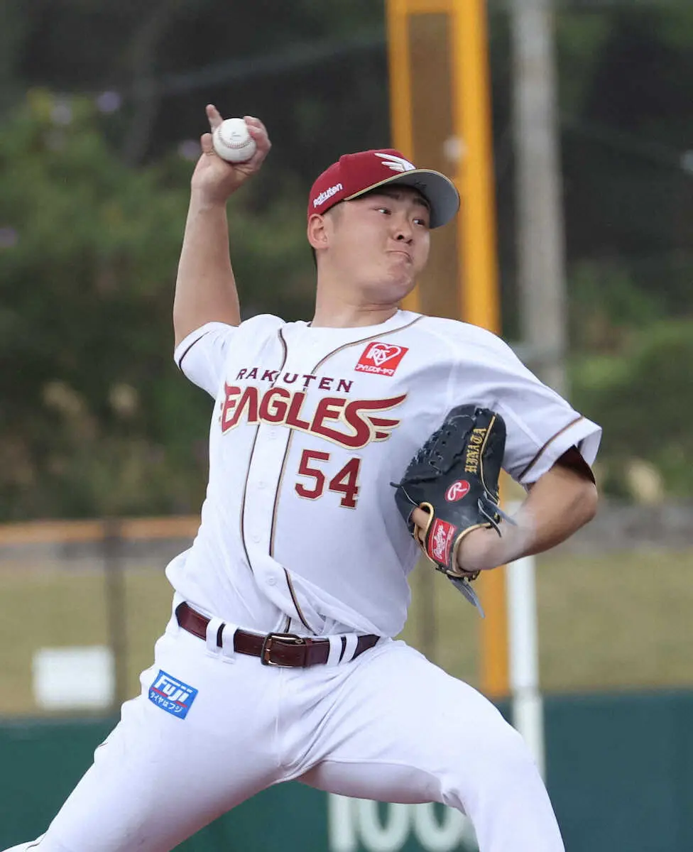 【画像・写真】楽天・日当　WBC追加招集の「師匠」藤平との共闘目指し、初の開幕1軍誓う