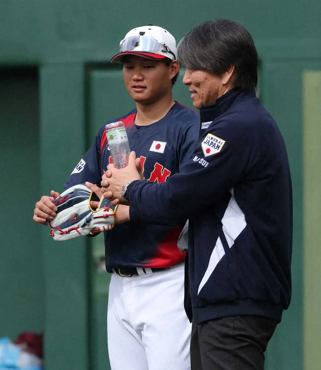 【画像・写真】【侍ジャパン】森下翔太　決意の“突撃”「チャンスを逃してしまう」　松井秀喜氏から打席での構え方伝授
