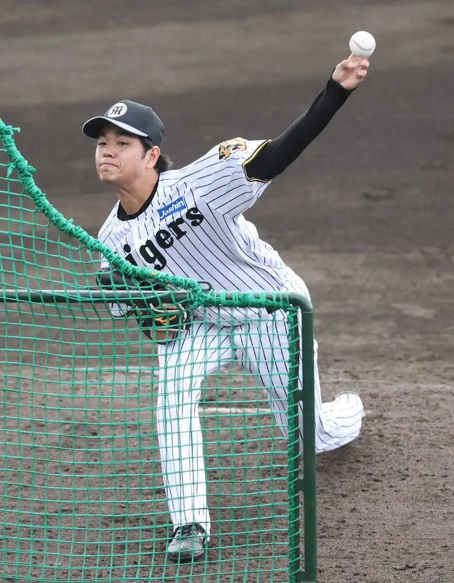 【画像・写真】阪神・高橋遥人　9年目春から完全体　開幕ローテ＆完走狙う　ライブBP登板で順調な仕上がり披露