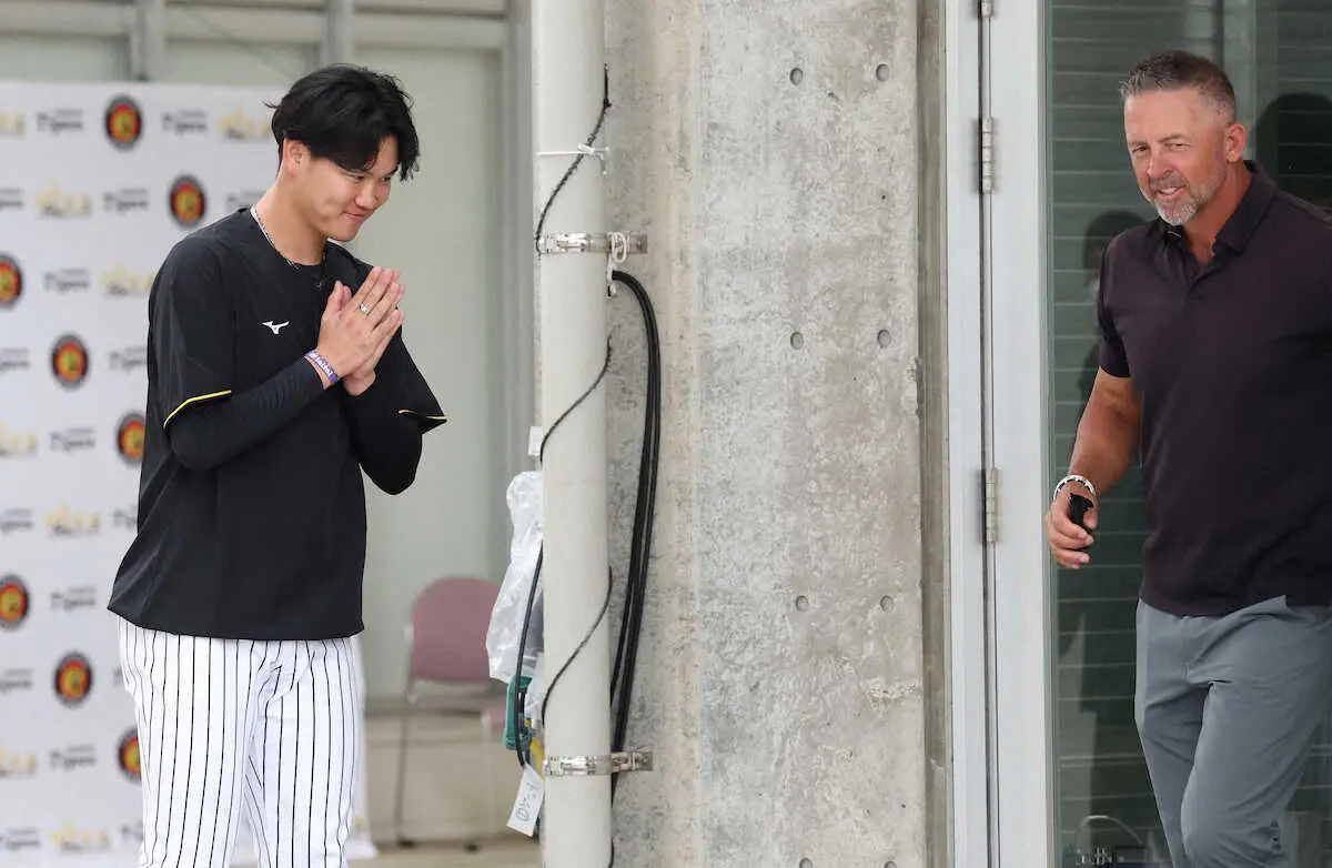 【画像・写真】阪神・及川雅貴　今年も「ジェフ教室」参加　土壇場での勝負強さの極意学び石井離脱の危機救う