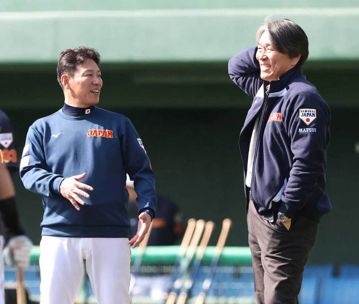 【画像・写真】【侍ジャパン】井端監督、松井氏と55分間「青空会談」　ジャッジら“メジャー”攻略ヒント