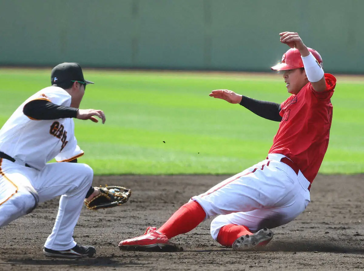 【画像・写真】広島ドラ1・平川蓮　対外試合満点デビュー！鮮烈2安打1打点1盗塁「野球って楽しいなと思った」