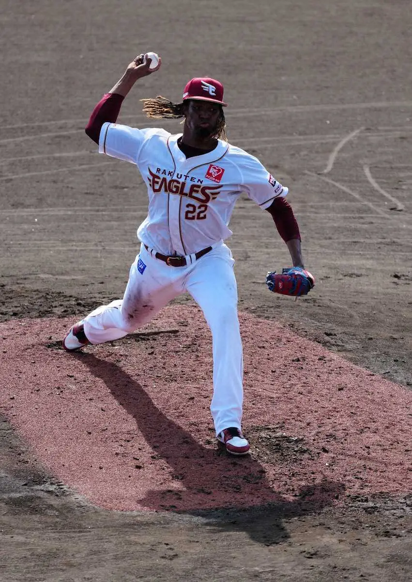 【画像・写真】“メジャー通算44勝右腕”楽天・ウレーニャ　ライブBPでの無安打に手応え「非常に良かった」