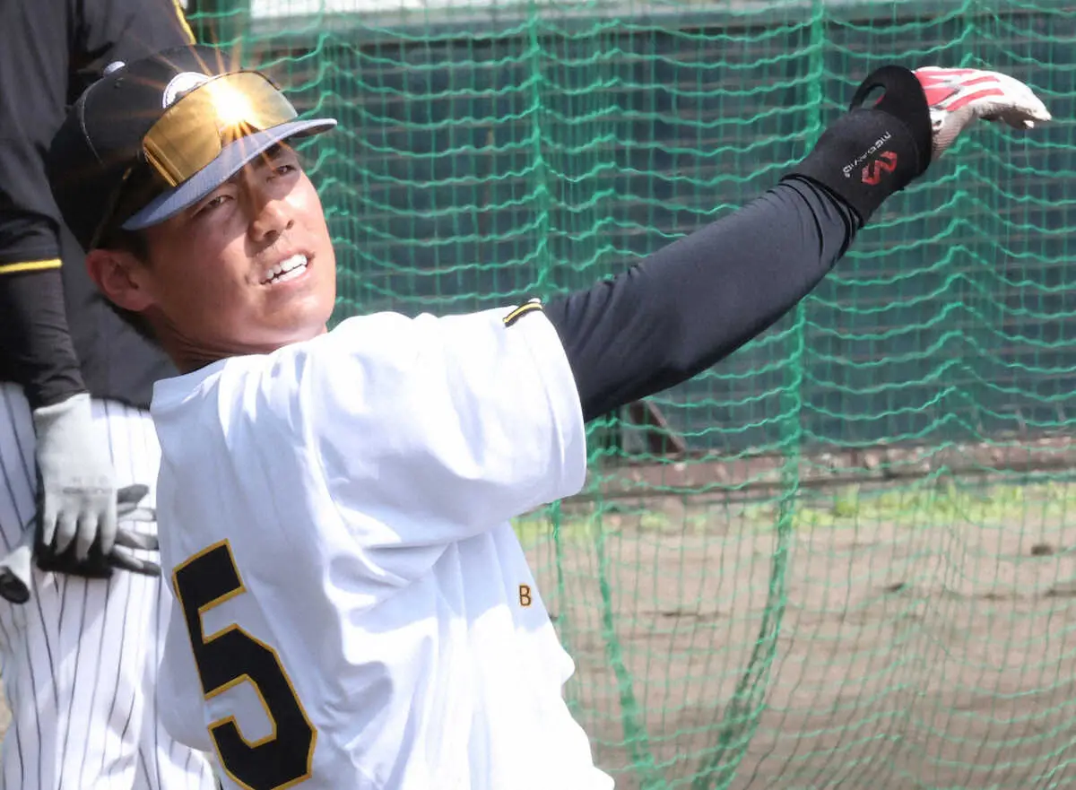 【画像・写真】阪神ドラ2・谷端将伍　21日からのオープン戦に闘志メラメラ「結果にこだわってやっていきたい」