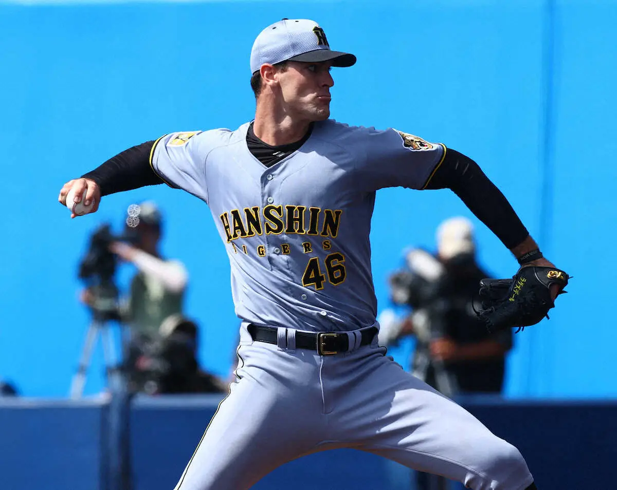 【画像・写真】阪神　新外国人ラグズデールがOP戦初登板で2回を1安打1失点　最速152キロ記録