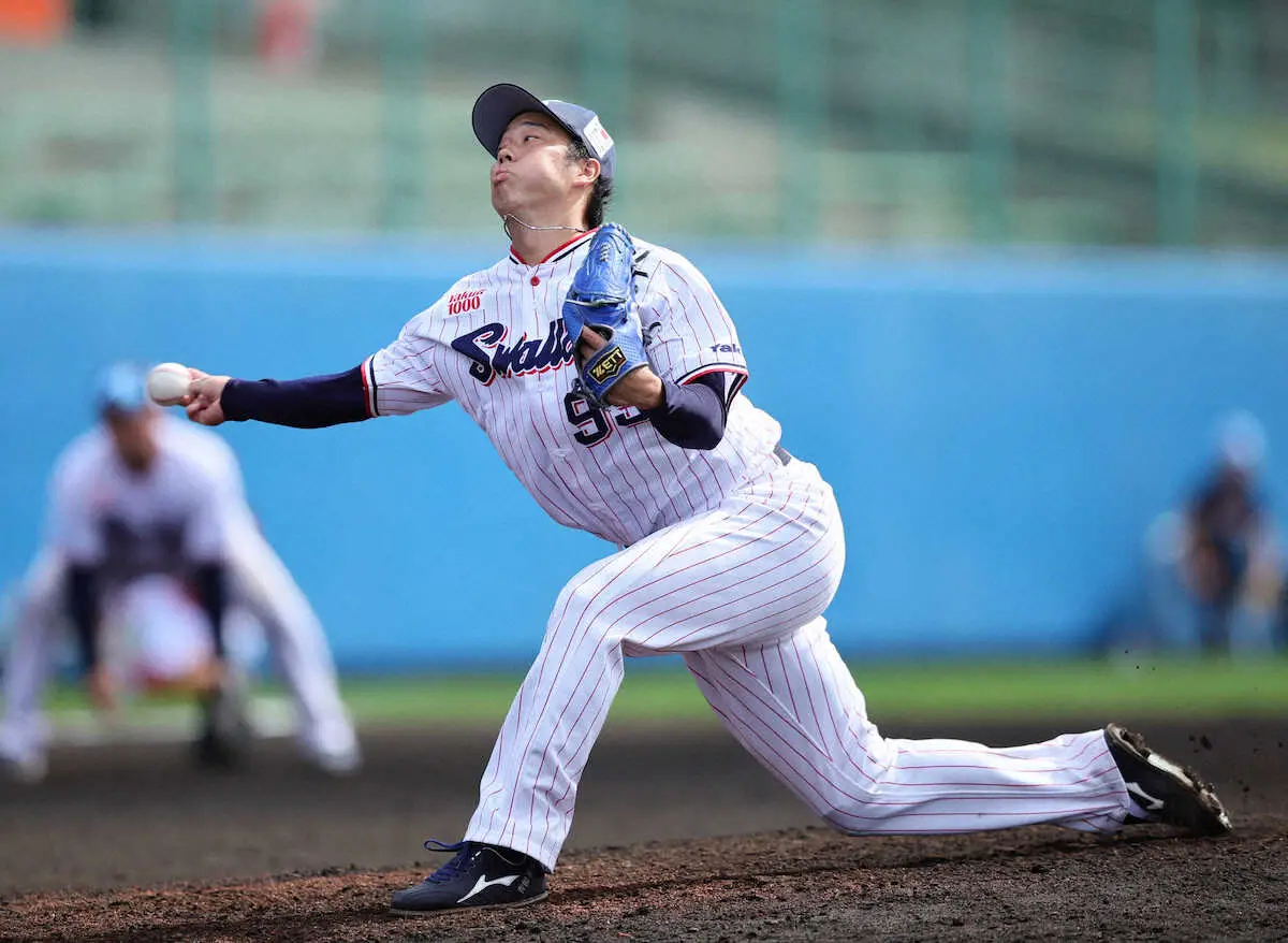 【画像・写真】ヤクルト青柳晃洋は3回1失点「いい調整ができている」　昨季途中に加入の元阪神サイド右腕