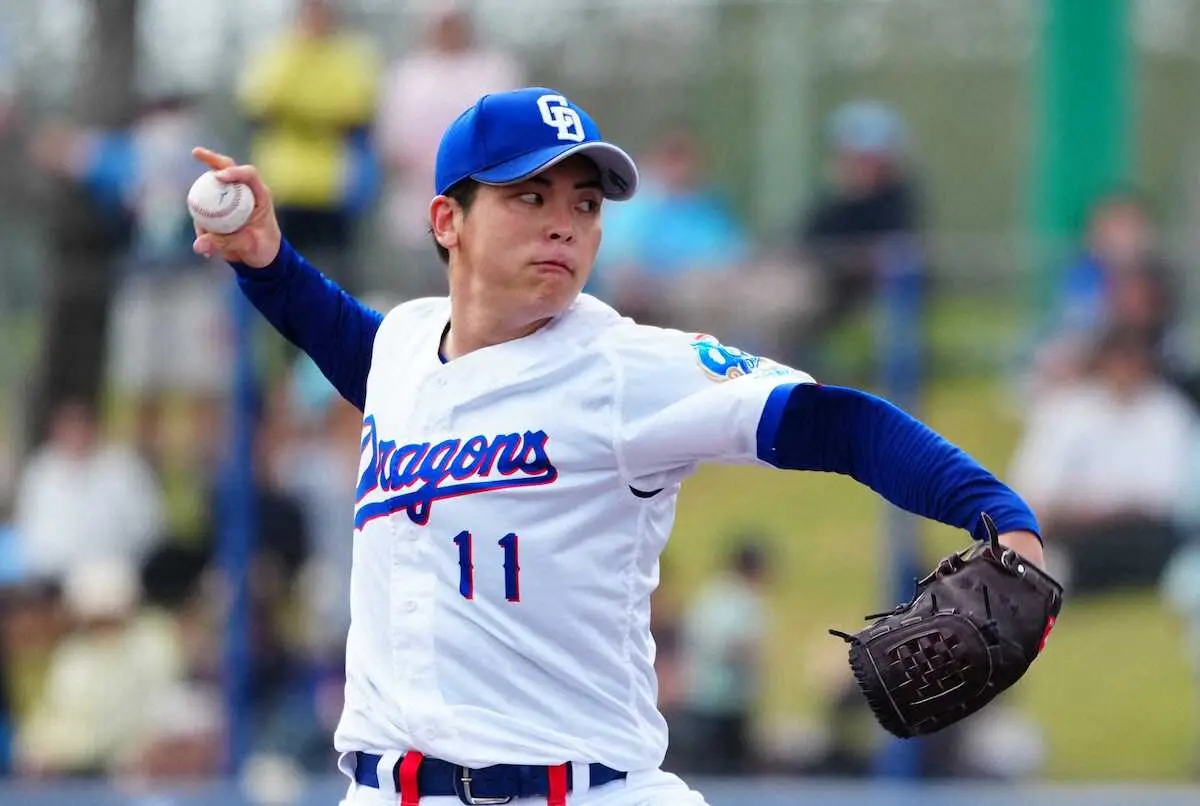 【画像・写真】中日ドラ1・中西聖輝、ドラ2・桜井頼之介がともに無失点好投　桜井「自分らしい投球だった」