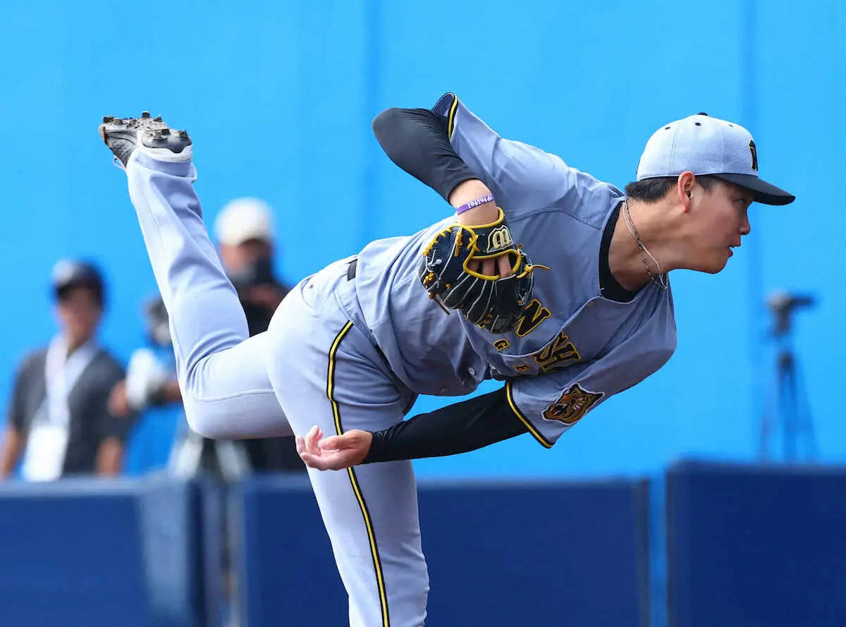 【画像・写真】阪神・及川雅貴「もちろん緊張」オープン戦初登板　1回1失点も左手マメは「大丈夫」と強調