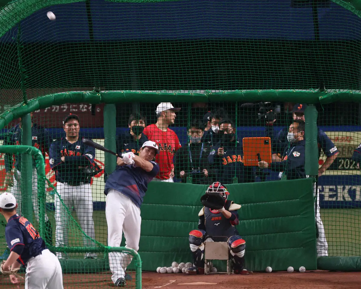 【画像・写真】侍ジャパンに合流した大谷翔平、中日との試合前練習で3年前の「伝説」再現“注目”