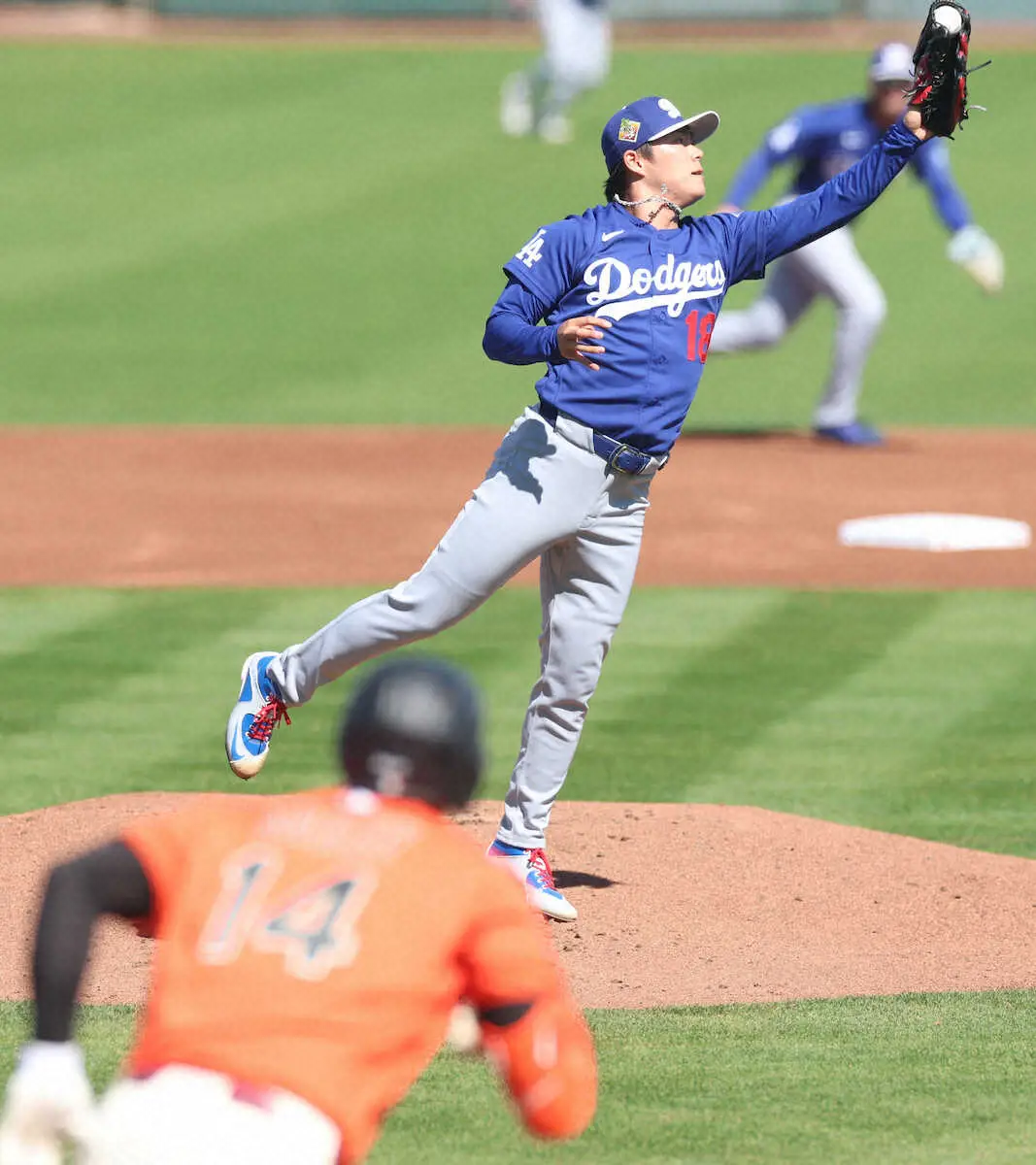 【画像・写真】ドジャース・山本由伸　WBC初戦6日の台湾戦へ「ベストを尽くせるように」OPラス投は3回2失点