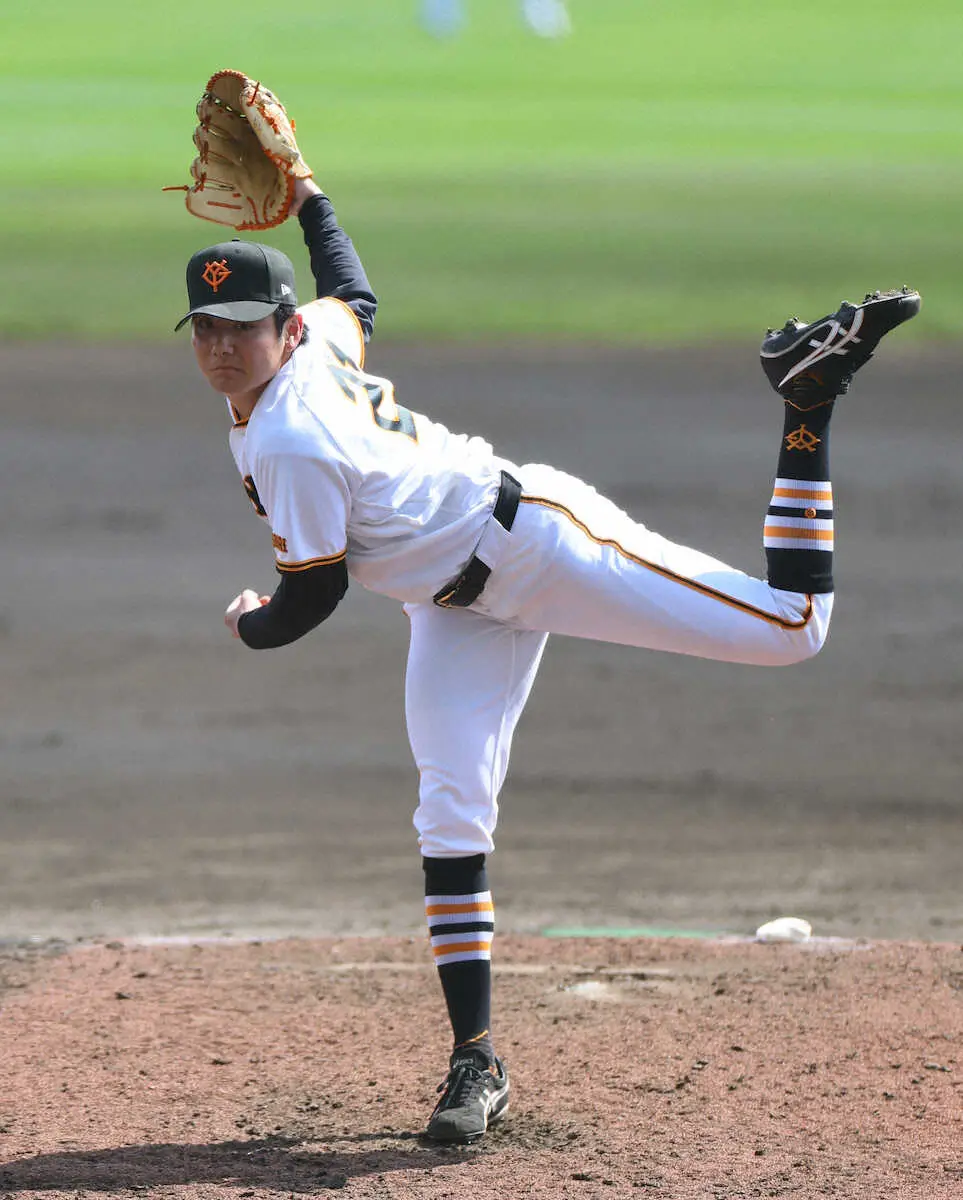 【画像・写真】巨人　ドラ1左腕・竹丸　今春最長3回を完全投球　今キャンプ最速150キロ＆毎回4K