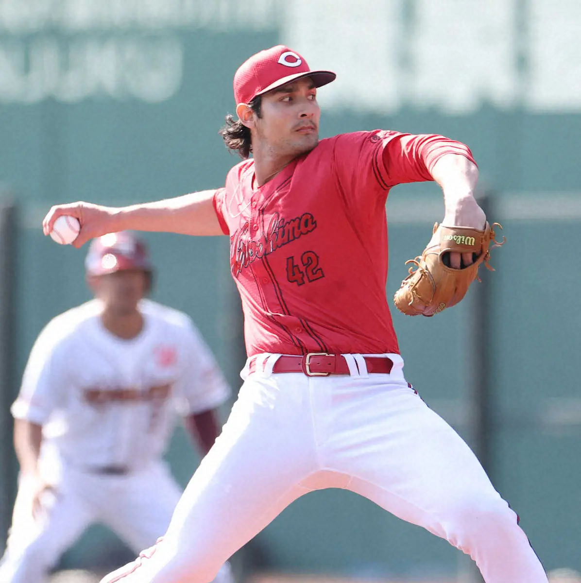 【画像・写真】広島　新外国人ターノック　2度目先発で4回1失点　新井監督は高評価「ナックルカーブも切れていた」