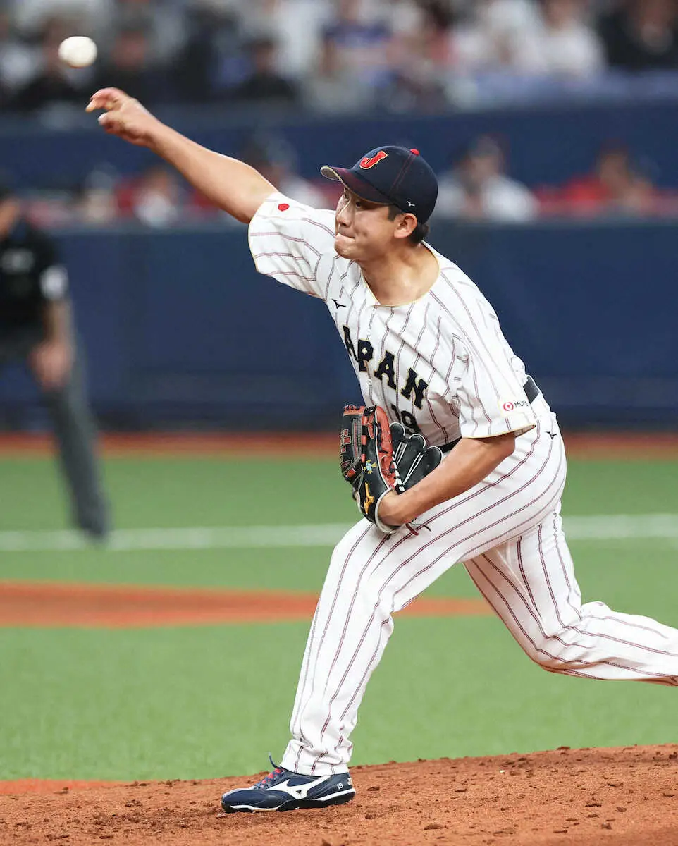 【画像・写真】【侍ジャパン】菅野智之　2回無失点と貫禄のピッチング、25球で6人料理