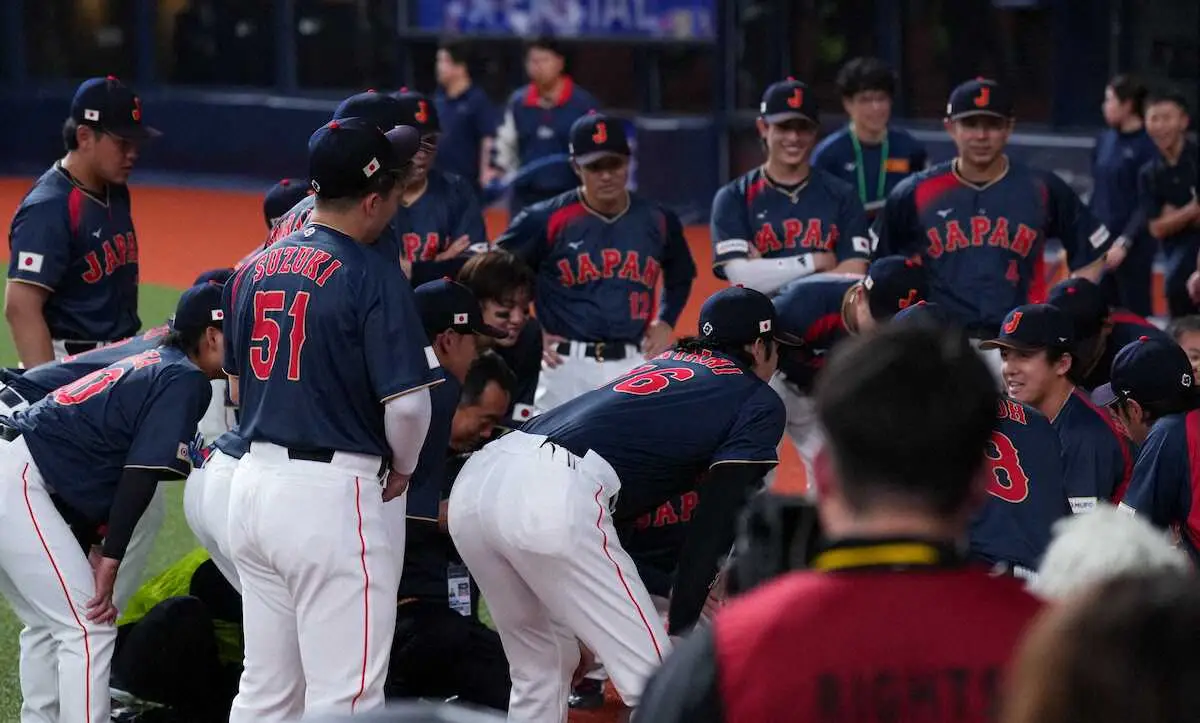 【画像・写真】【侍ジャパン】北山、2日連続の声出し役　重圧から解放され「爆睡できます」