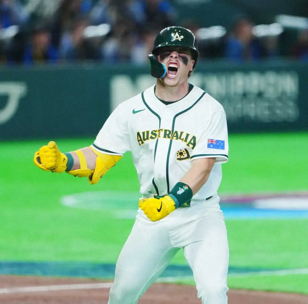 【画像・写真】【WBC】24年MLBドラフト1位の超有望株・バザナが豪快ソロ！豪州が一発攻勢でリード拡大　