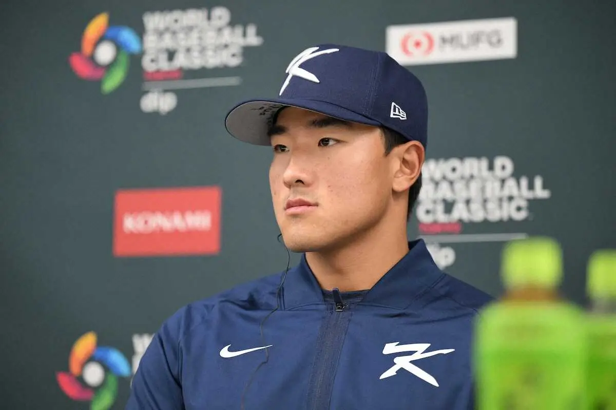 【画像・写真】【WBC】韓国の若き4番・安賢民が4戦全勝宣言「過去最強チームに私も同意」合言葉は「4勝をしよう！」