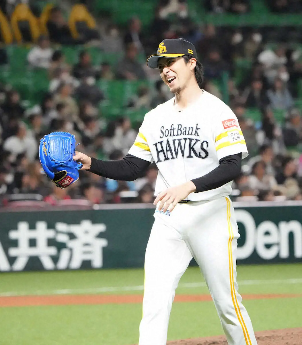 【画像・写真】ソフトバンク　開幕投手の上沢直之は4回1安打無失点と盤石　小久保監督「何も言うことなし」