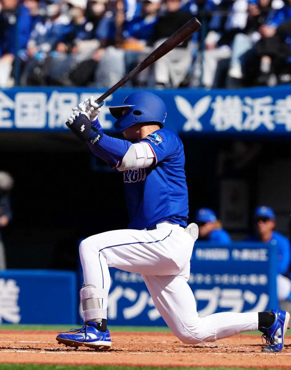 【画像・写真】中日　福永裕基が適時打を含む2安打　OP戦3度目のマルチ安打に「スイングが良くなってきた」