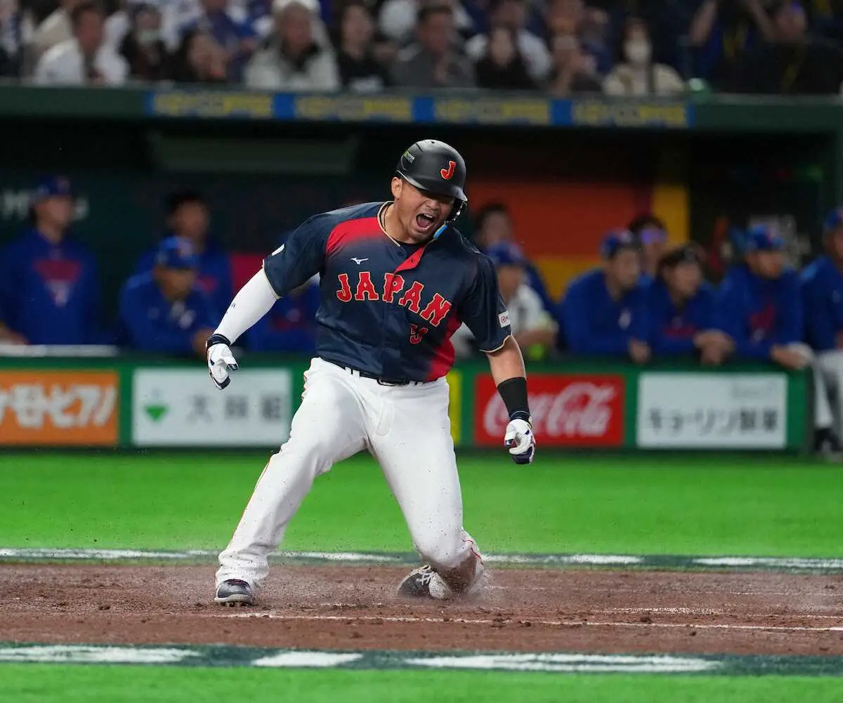 【画像・写真】【侍ジャパン】鈴木誠也も遅ればせながら今大会初安打　10―0の3回先頭で鮮やか中前打