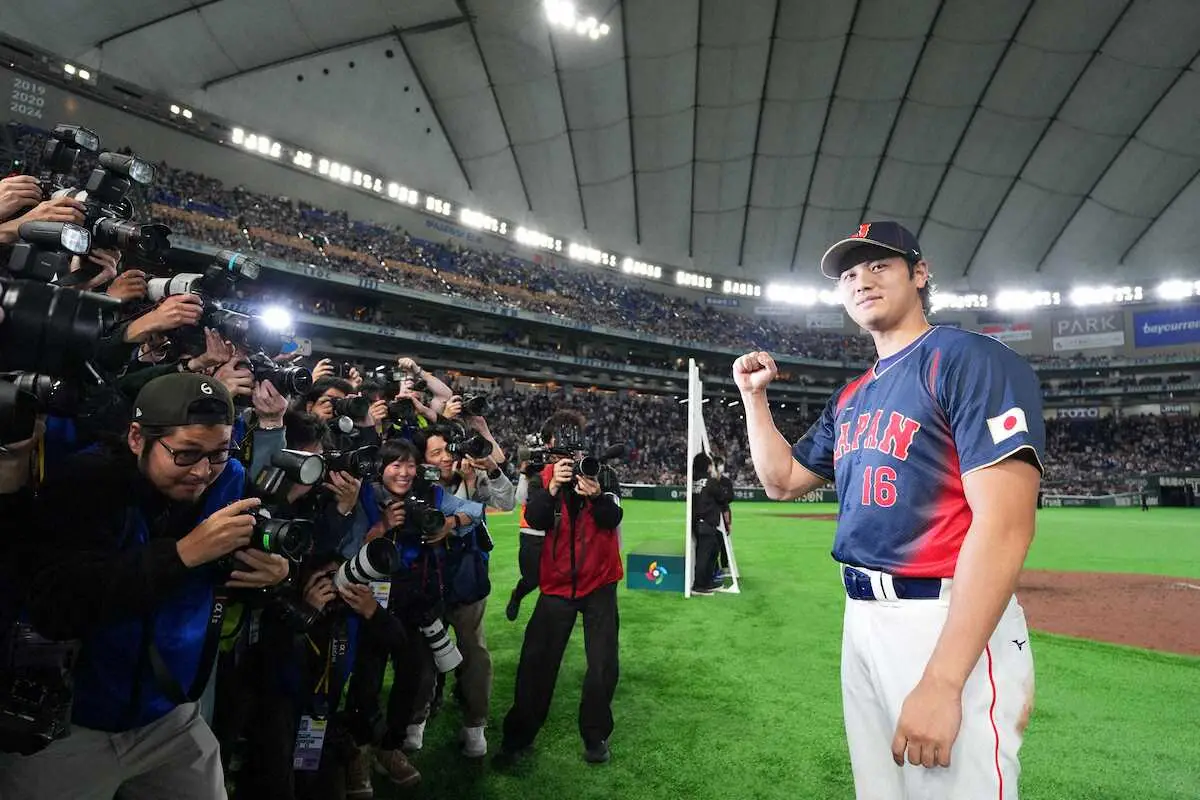 【画像・写真】大谷翔平「打った瞬間入ると思った」　決勝満塁弾含む3安打5打点　「応援のおかげ」感謝のお立ち台
