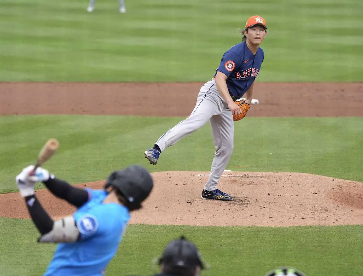【画像・写真】アストロズ・今井　OP戦2度目の登板2回零封3K　順調な仕上がり披露