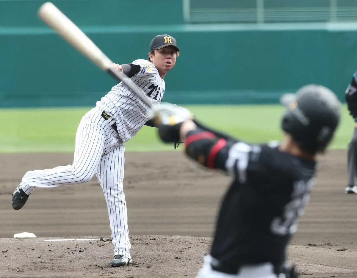 【画像・写真】阪神・村上頌樹が開幕“リハ”完了　昨季日本Sで敗れた難敵を3回零封「ヒリヒリした試合ができた」