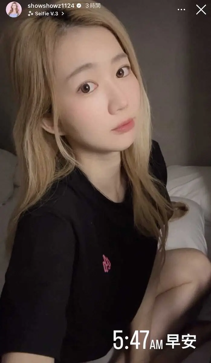 【画像・写真】日本に完敗して一夜…WBC来日中の“金髪美女”人気台湾チアが早朝寝起きS！7日はチェコと対戦