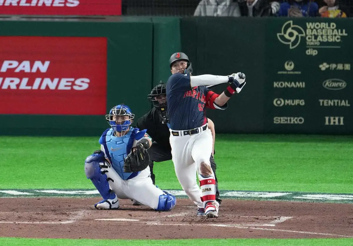 【画像・写真】【侍ジャパン】誠也　前回大会辞退の無念晴らす一打「このために頑張ってきた」