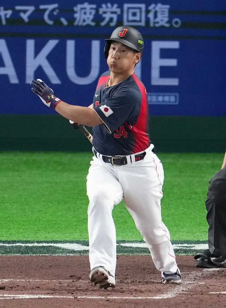 【画像・写真】【侍ジャパン】4番・正尚、役割全う2安打1打点「打線の線となれるように、それだけ」