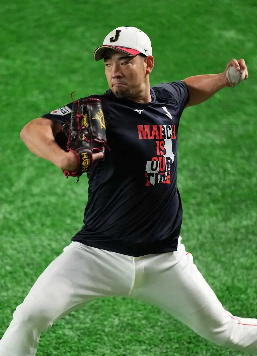 【画像・写真】【侍ジャパン】7日韓国戦　菊池、2543日ぶり東京Dのマウンドへ「全力で尽くすだけ」