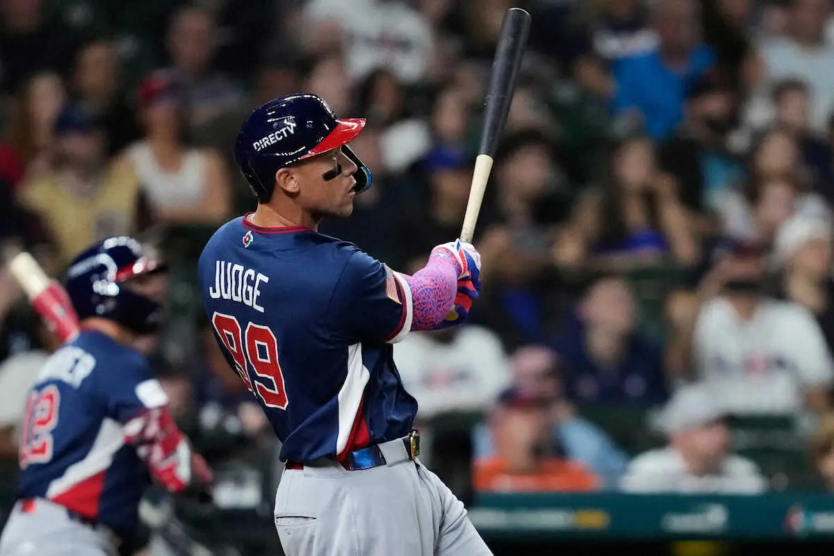 【画像・写真】【WBC】主将のジャッジが米国代表初本塁打　123m先制弾　2大会ぶり世界一に向け、絶大な存在感示す