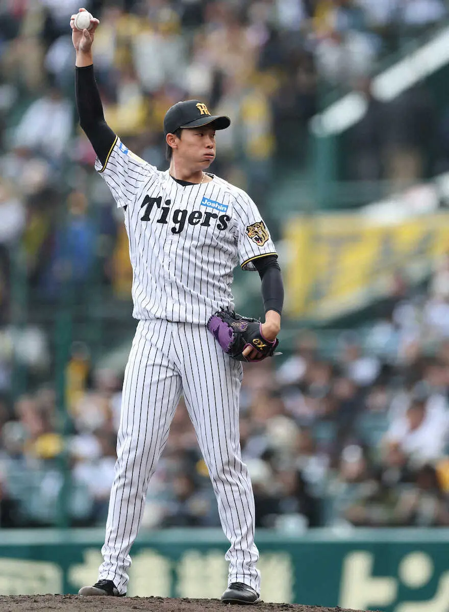 【画像・写真】阪神・湯浅京己が154キロで上昇モード「ここまで腕振って投げられなかった」国指定難病から完全復活へ