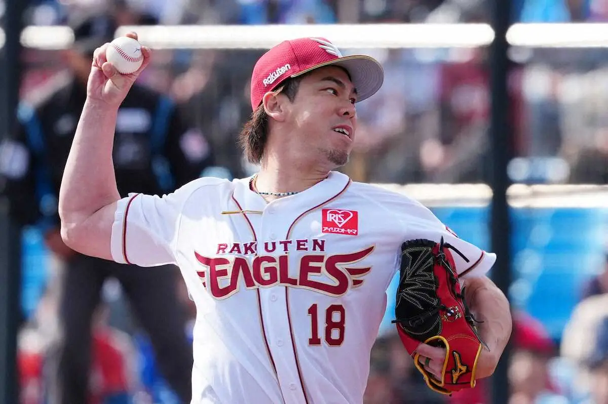 【画像・写真】楽天　前田健太は4回途中2失点　多彩な球種を駆使し「しっかりと課題をクリアできた」と笑顔