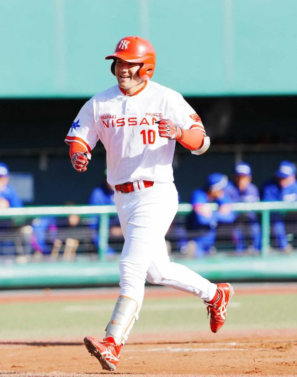 【画像・写真】茨城日産・芦名望　姉に捧げる先制ソロ本塁打「最高の形で結果を出せました」