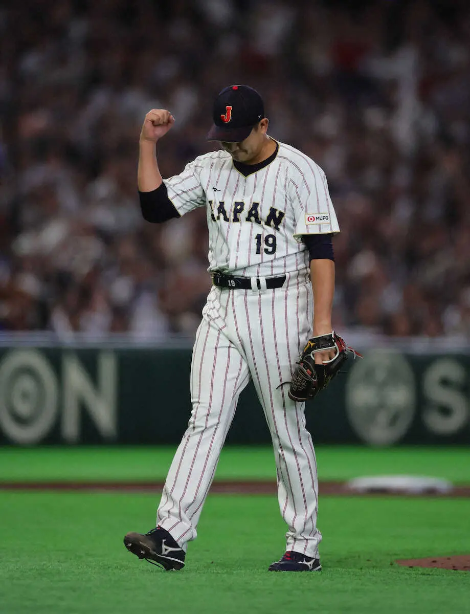 【画像・写真】【侍ジャパン】菅野智之、巨人後輩・岡本和真に「喝入れます（笑）」　円陣でのイジりに“お返し”