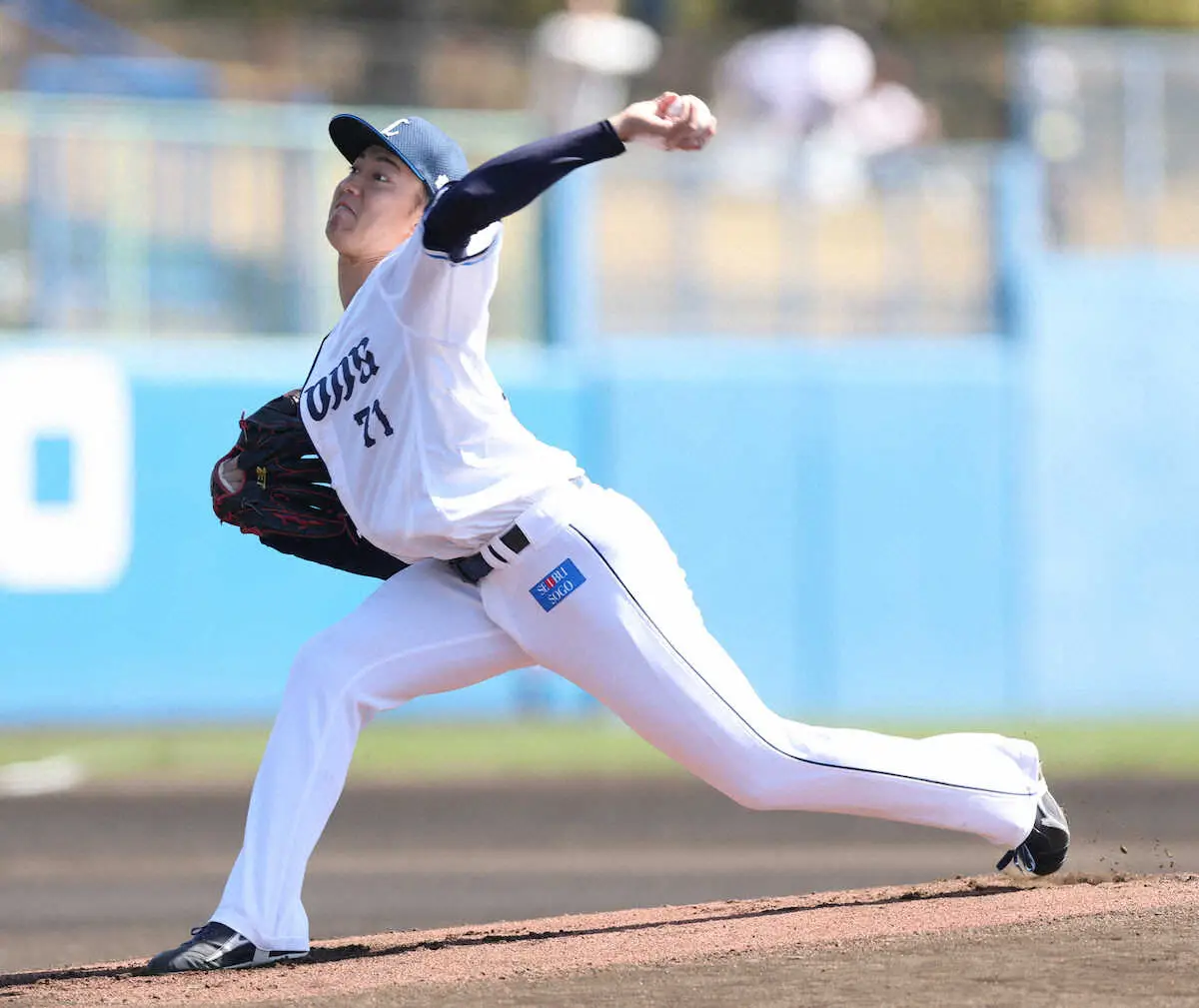 【画像・写真】西武　育成出身の5年目左腕・菅井、4回無安打の快投「1年間ローテーションで」