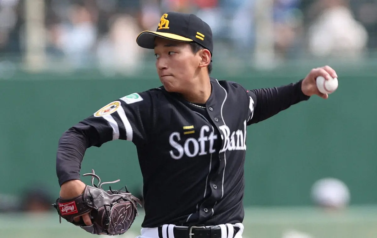 【画像・写真】ソフトバンク・前田悠伍「元気になりました」筑後ファーム施設で練習を再開　体調不良で3日に先発回避