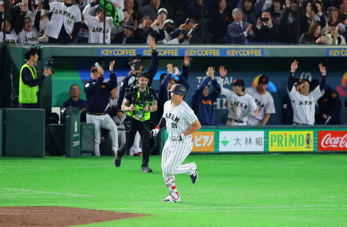 【画像・写真】【侍ジャパン】8回打者一巡の猛攻で一挙9得点！　周東3ランだ村上満塁弾だ　先発全員安打も達成