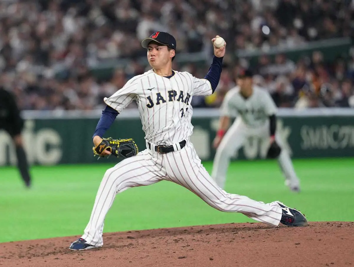 【画像・写真】【侍ジャパン】金丸夢斗　チーム最年少の左腕がWBCデビュー戦で快投　チェコから5者連続三振