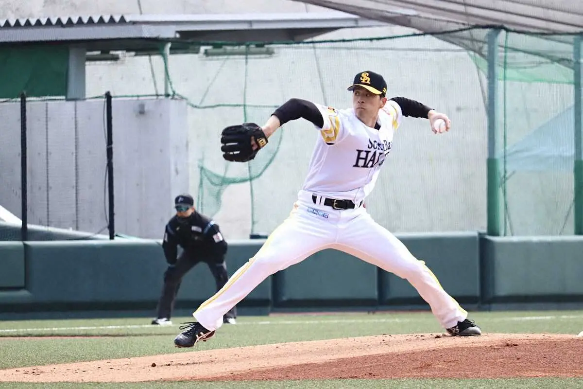 【画像・写真】ソフトバンク　大関友久「リズムを良くすることで制球面を良くしようと」