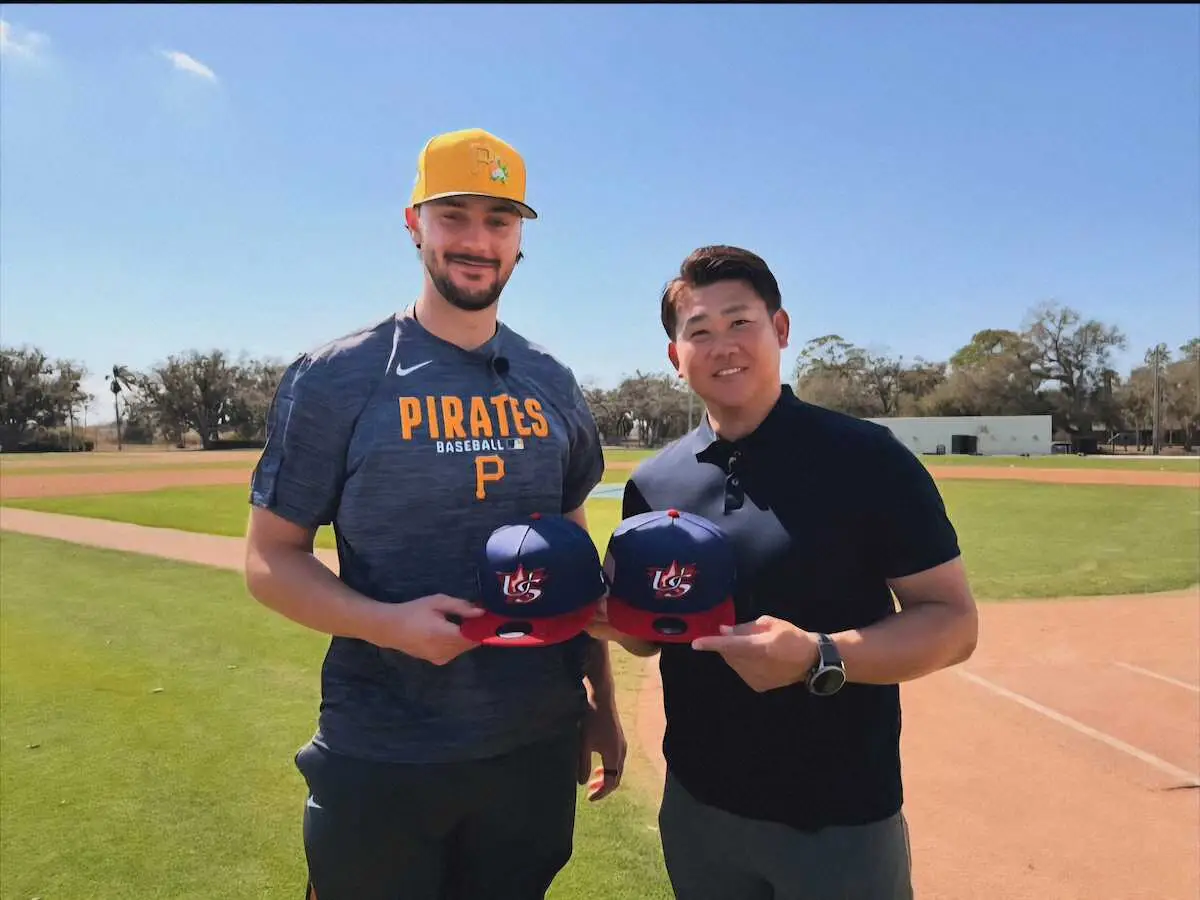 【画像・写真】松坂大輔さんが報道ステーションの取材でスキーンズにインタビュー　世界最高の投手は米国代表でWBC出場