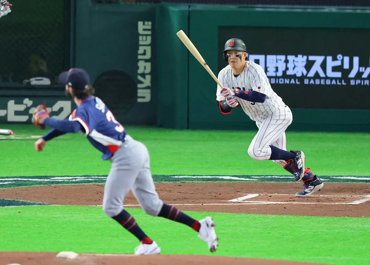 【画像・写真】【侍ジャパン】小園「6番・遊撃」でWBC初出場　初打席でいきなり中前打