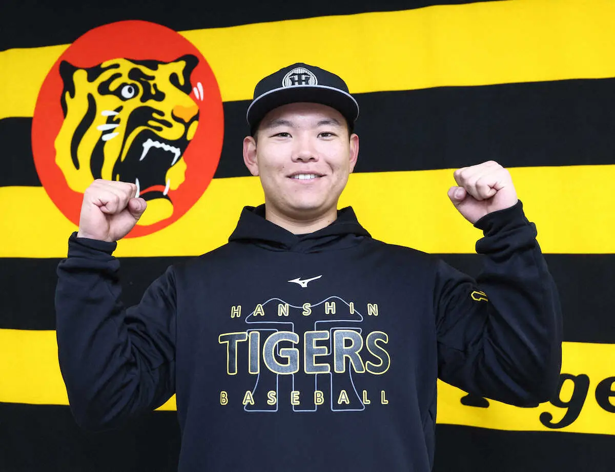 【画像・写真】「甲子園のお立ち台に立ちたい」支配下契約の阪神・嶋村麟士朗が会見　藤川監督とは高知商、独立Lの後輩
