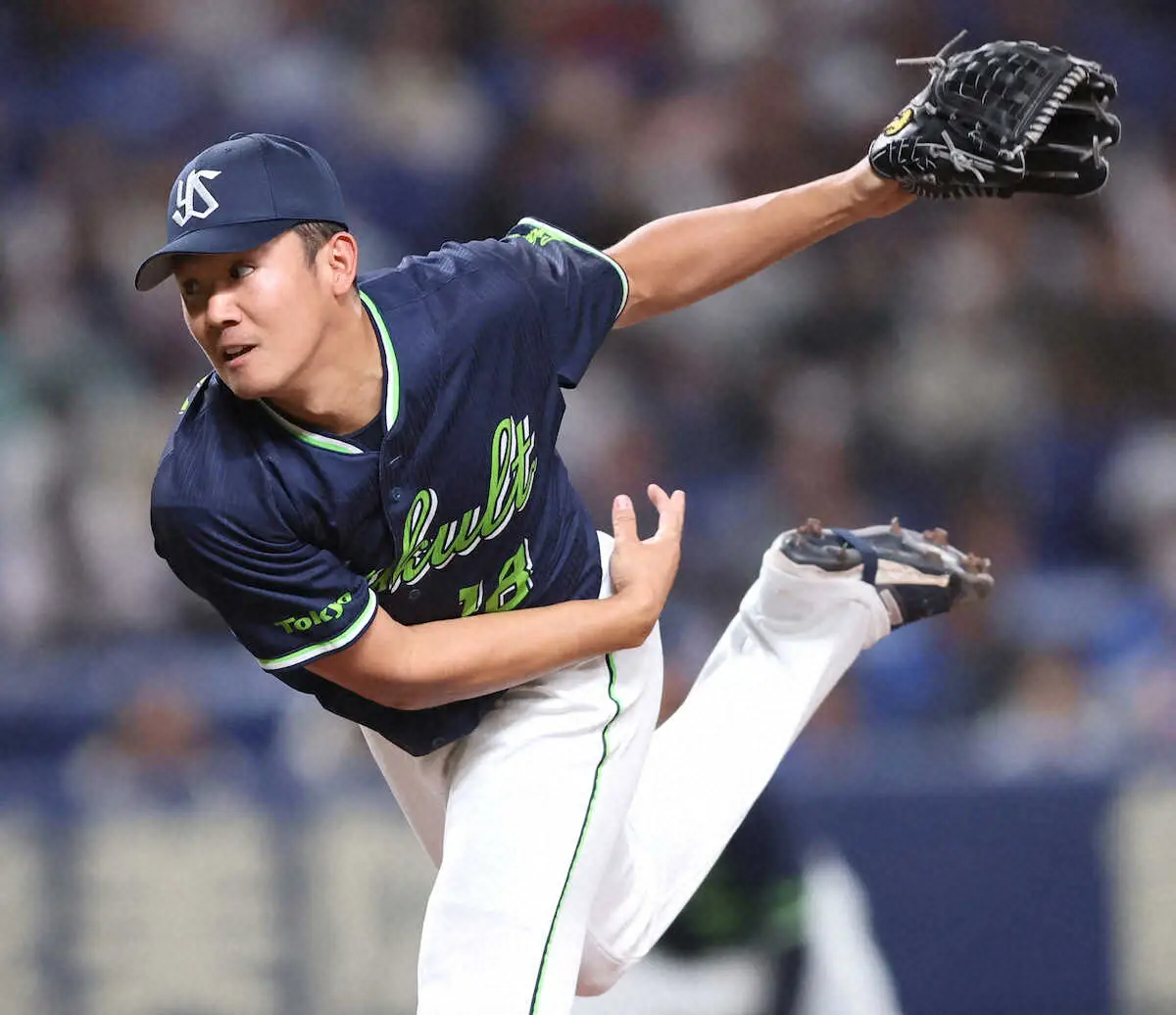 【画像・写真】ヤクルト・奥川が4回ノーヒットピッチング　2年連続開幕投手へ猛アピール