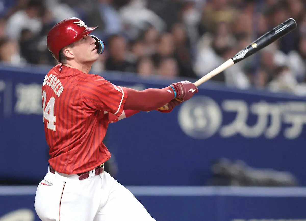 【画像・写真】楽天　新助っ人マッカスカーが2打席連続アーチ　試合前まで打率・100の不振も3ラン、2ランで5打点