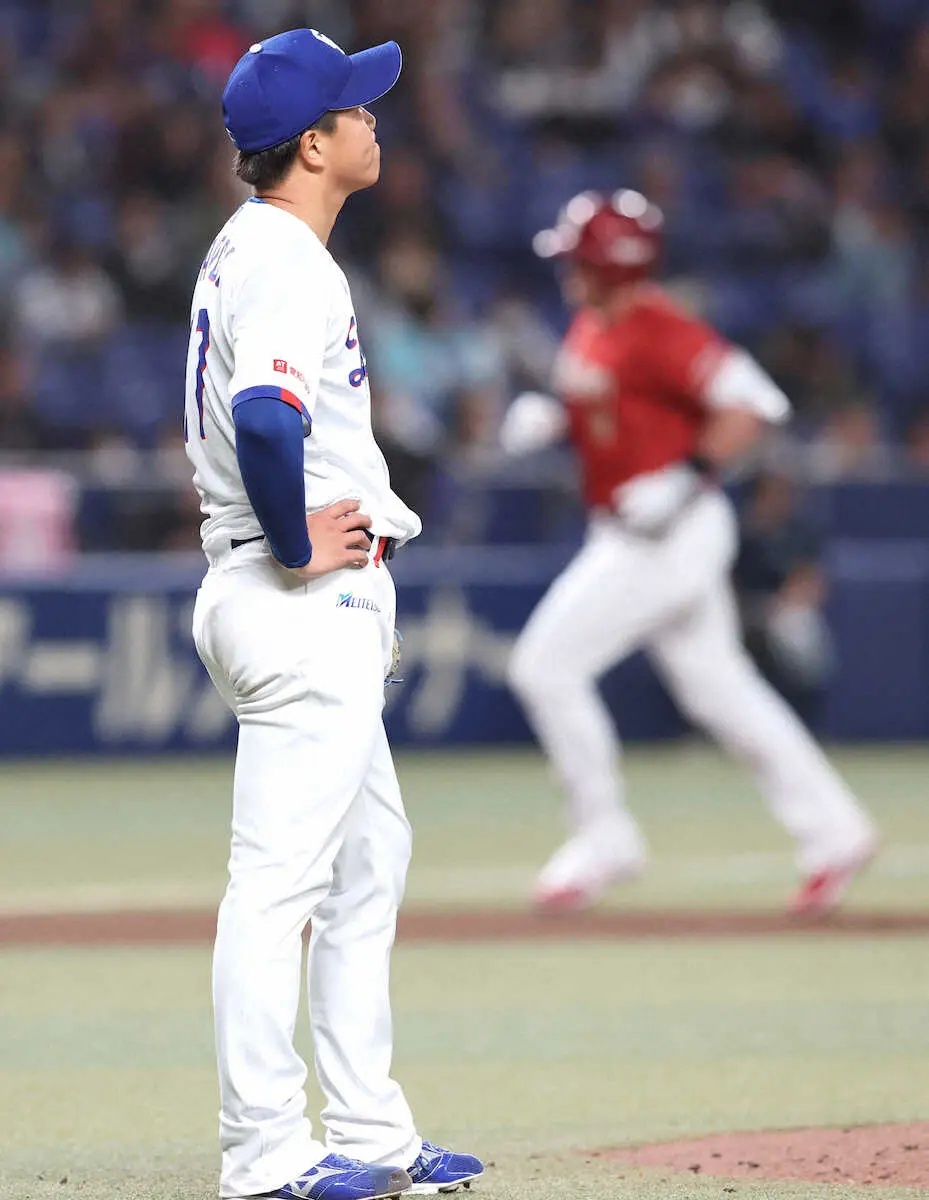 【画像・写真】中日　開幕投手・柳裕也が3本塁打浴びるなど5回9失点と大炎上　27日の広島戦へ不安残す