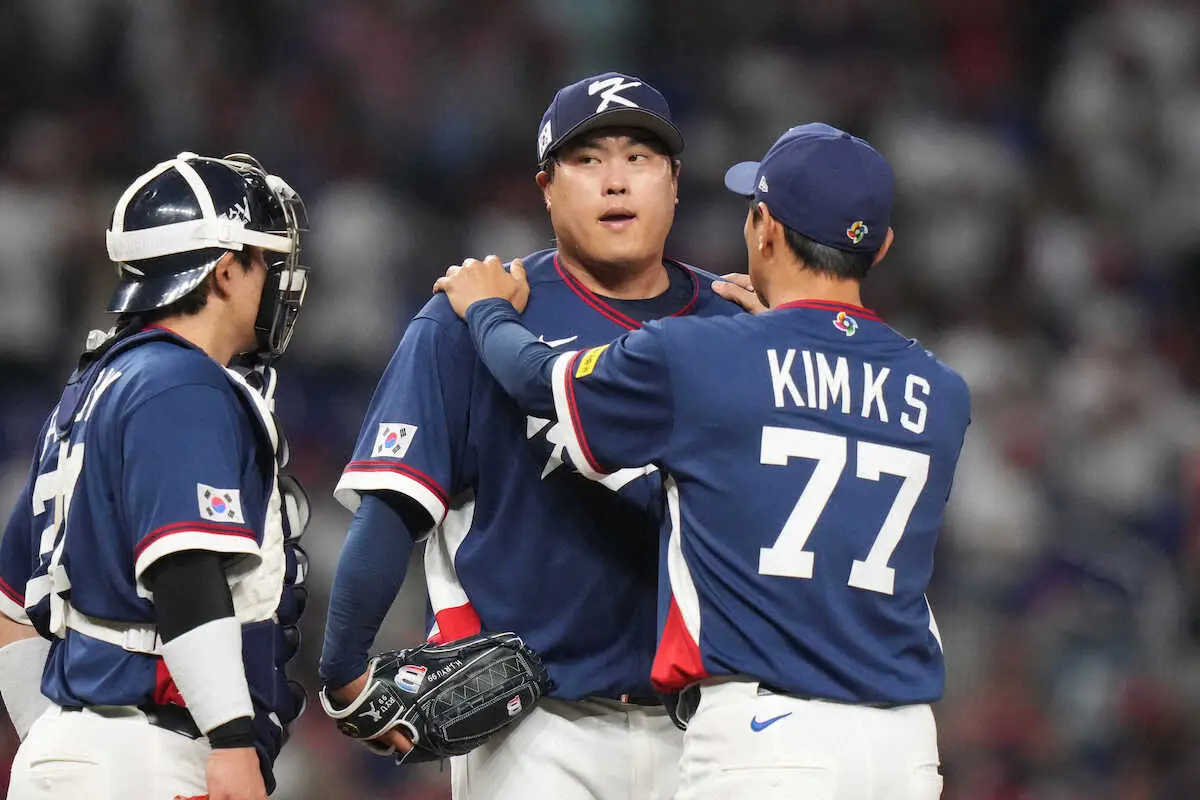 【画像・写真】【WBC】韓国悲劇…MLB78勝のベテラン左腕・柳賢振が2回途中3失点KO　ドミニカ打線につかまる