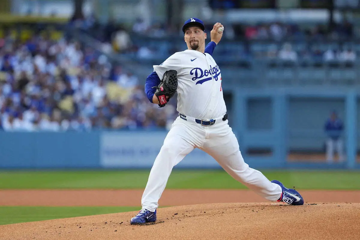 【画像・写真】ドジャースのスネルが初ブルペン　肩の違和感から前進　4月復帰目標もチームは慎重