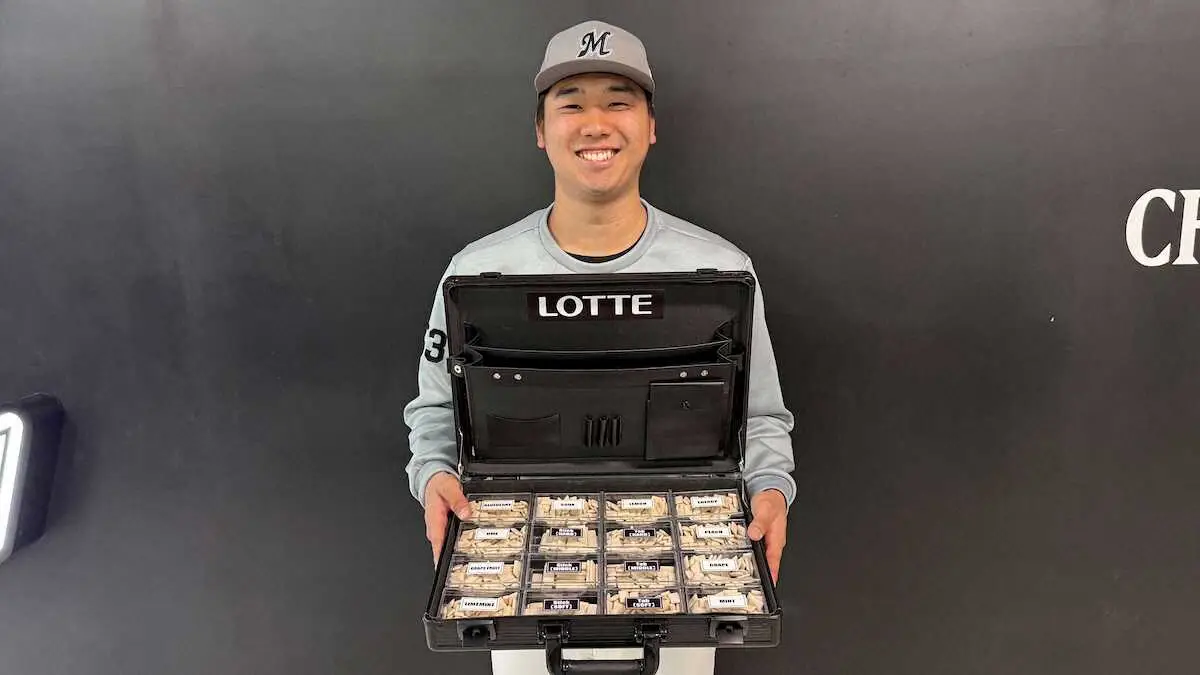 【画像・写真】ロッテ木村優人　オリジナルのプロフェッショナルガム制作「ハードにして鍛えていこうと」